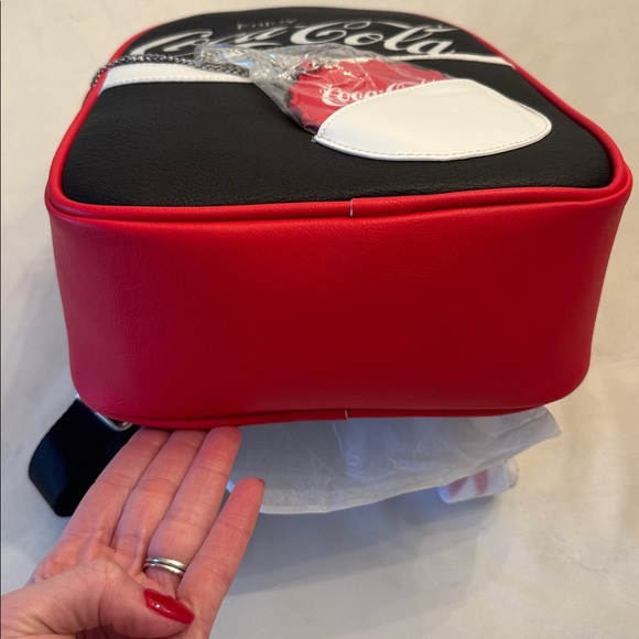 Brand new! Loungefly Coca-Cola Black and Red Mini Backpack with Coin Purse - Picture 9 of 10